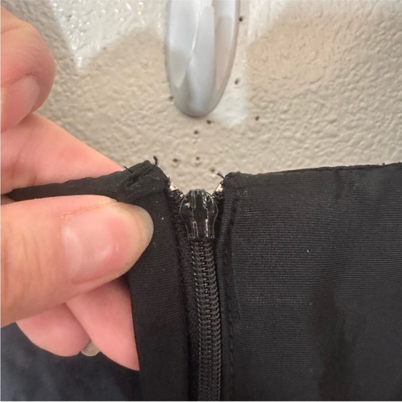 Gunne Sax Jessica McClintock Black Lace Sparkle Dress - Picture 16 of 16